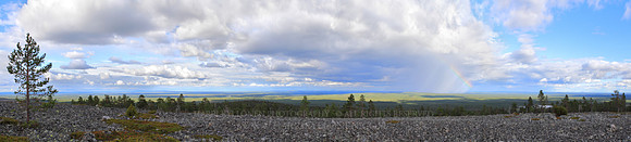 1403 - Rocky ground and rainbow