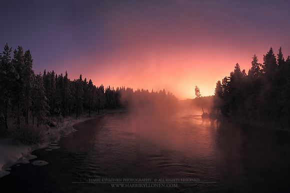 0718 - A - Kiveskoski at winter sunset II - HD