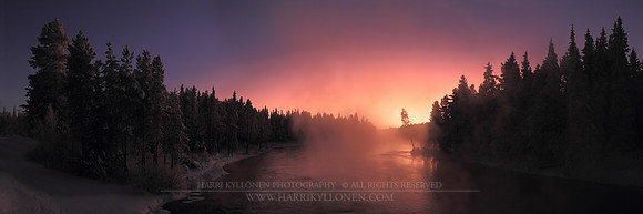 0717 - A - Kiveskoski at winter sunset - HD