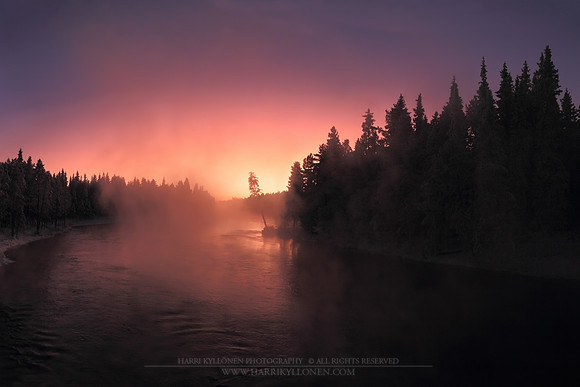 0719 - A - Kiveskoski at winter sunset III - HD