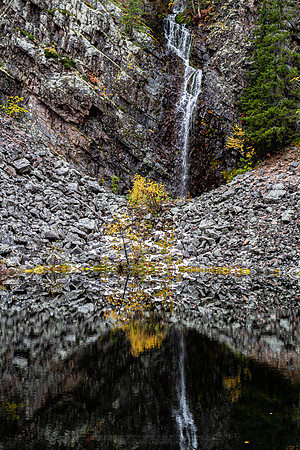 1905 - Pyhänkaste waterfall at autumn
