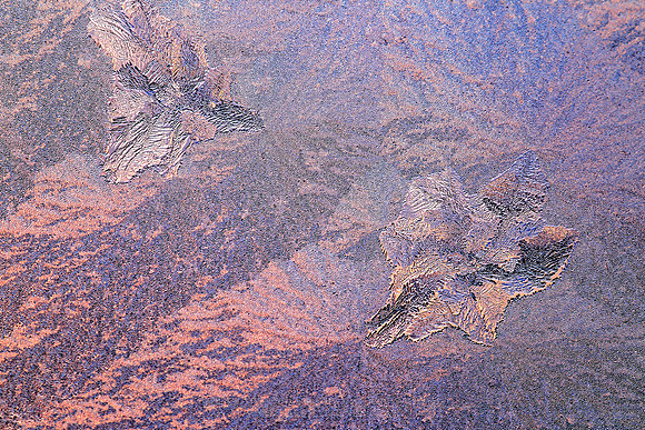 1487 - Sunset behind ice formation