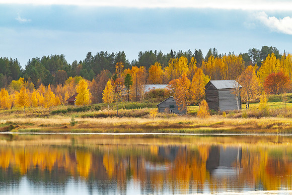 1898 - Barns by the river