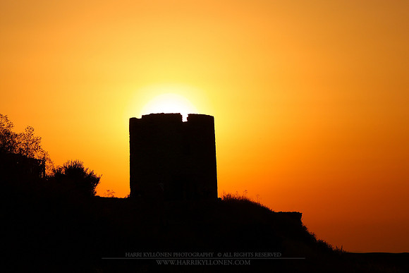 0033 - B - Castle silhouette in Nessebar