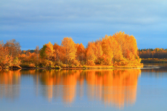 0415 - B - Fall colors at river II