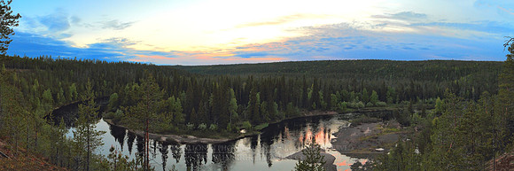 0537 - A - Oulankajoki at summer night II - HD