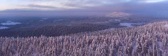 1308 - A - Distant winter view to Ruka - HD