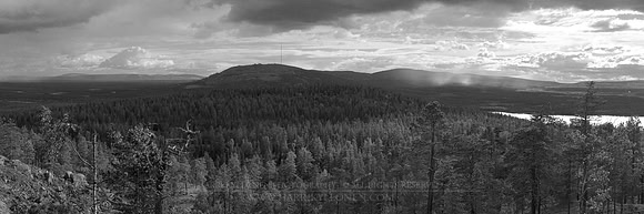 1301 - B - View to Pyhatunturi III bw - HD
